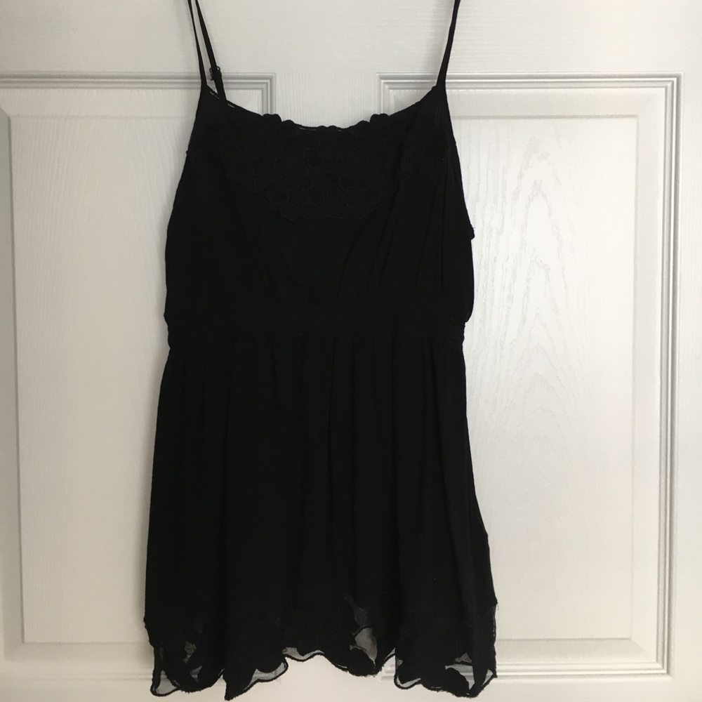 Black babydoll top